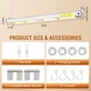 55" Food Heat Lamp, 1400W Commercial Electric Strip Heater, Silver