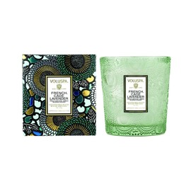 Voluspa French Cade Lavender, Classic Boxed Candle, 9 oz, 60 Hour Burn Time, Coconut Wax for Clean Burning, Handcrafted in The USA