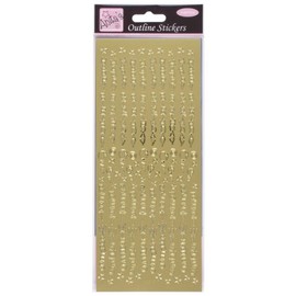 Anitas Stickers, Gold, One Size