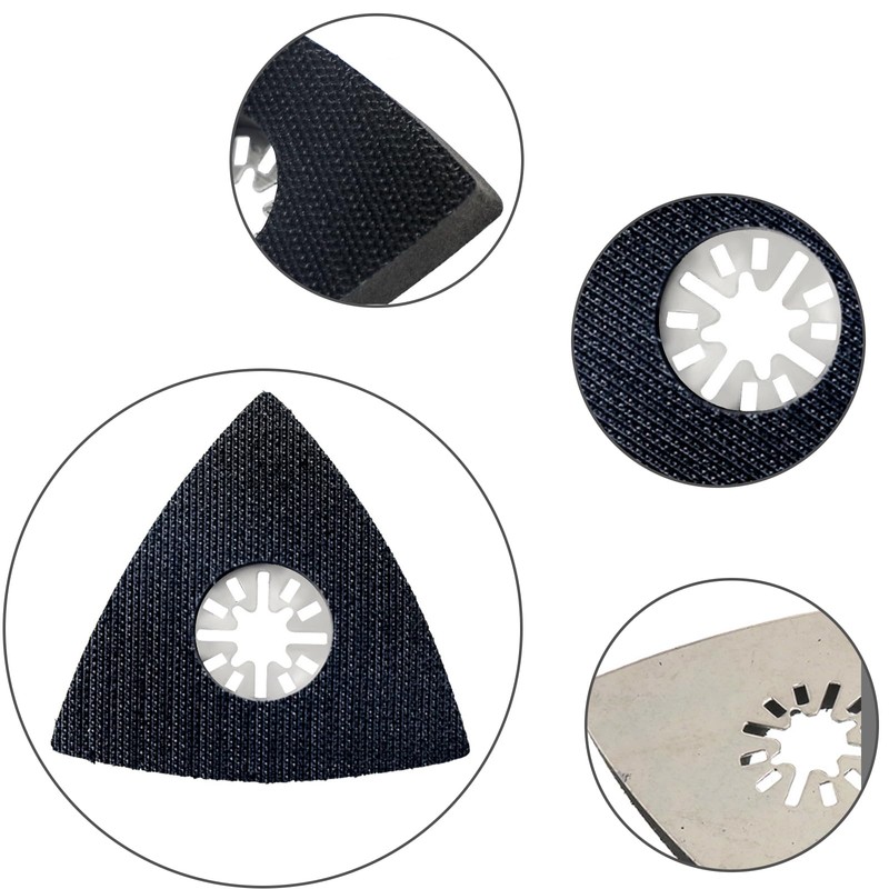 4 pieces multi-tool sanding plate, 80 mm, triangle sanding plate,