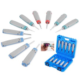 JRready JRconDRK21A10-01 Release Tool Kit with Protective Case Compatible with German DT Series/MOLEX 8090 093 3.68 Series/TE Micro Timer Series/AMP/Harting/MCON 1.2
