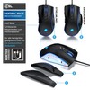 CSL-Computer TITANWOLF - Gaming Maus 12400 DPI mit RGB Beleuchtung,