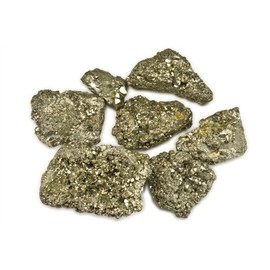 Hypnotic Gems Materials: 2 lbs Pyrite Fools Gold Medium Stones from Peru - 1-1.5 Inch Avg - Raw Natural Rough Crystals for Cabbing, Tumbling, Lapidary, Polishing, Wire Wrapping, Wicca & Reiki Healing