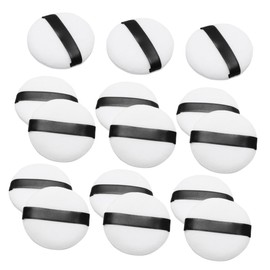 Ipetboom 15 pcs Pure Cotton Powder Puff Soft Flocking Short for Loose Powder Application Multipurpose Makeup Tool for Face Eye Shadow Blusher Portable and Durable White