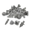 uxcell 20 PCS Push in Type Plastic Rivets Fender Clips Gray for 6.5mm Hole