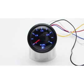 MAIMEIMI 4 Gauges Set 52mm Fuel Level Gauge Oil Pressure Water Temperature Volt 7 Colors