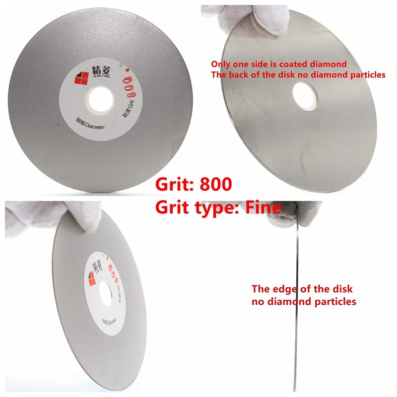 JINGLING 4" inch 100mm Diamond Flat Lap Disc Coated Grinding