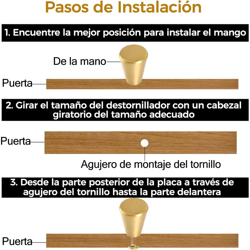 6 Pcs Tiradores para Cajones, Jaladeras