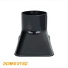 POWERTEC 70204 Dust Collection Rectangular Hood Nozzle for 2-1/2” Dust
