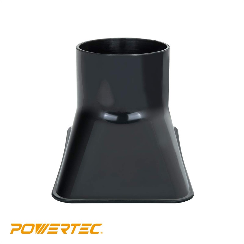 POWERTEC 70204 Dust Collection Rectangular Hood Nozzle for 2-1/2” Dust