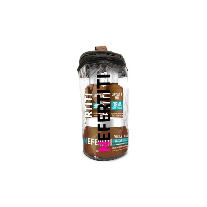 Estuche Nefertiti Shampoo, Crema Y Mascarilla Chocola-t Max