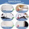 2 Pack Large Shower Splash Guard for Walk in Shower,