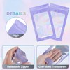 100 Pack Resealable Bags Clear Holographic Bags Smell Proof Packaging