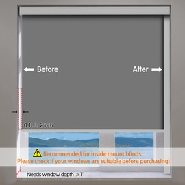 ZSTARR Blackout Light Blockers Side Tracks PVC Light Blockers for Window Shades and Blinds Side Tracks for Blackout Shades Easy to Install Light Blocking Strips for Bedroom (White,58",4pcs)