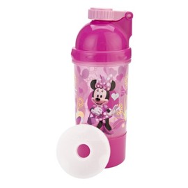 Planet Zak! Good to Go Minnie Mouse Snack and Sip Canteen with Removable Ice Pack, 15-Ounce Beverage Holder, 5-Ounce Snack Holder