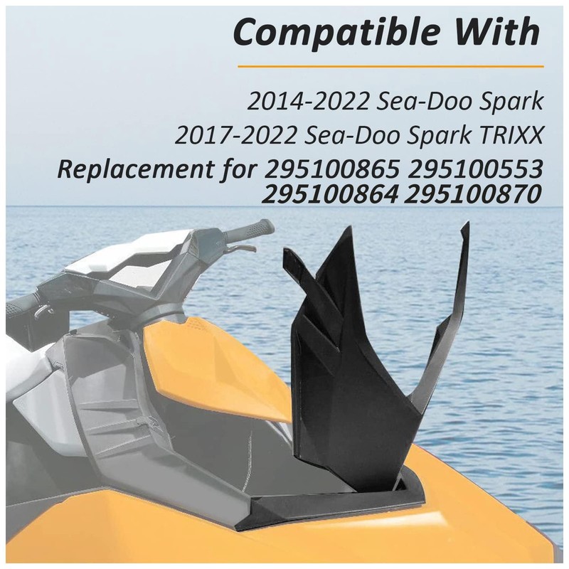 HECASA Front Deflector Lid Kit Compatible with 2014-2022 Sea-Doo Spark