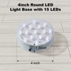 Simplelight 4 Inch Round LED Light Base- Perfect for Glass