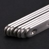 Sumnacon 8 Pcs Stainless Steel Flat Plates - 6 Inch