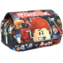 PYTRARTY Robllox Pencil Case, Cartoon Robllox Pencil Case, Large Capacity Game Pencil Case for Stationery, colour, Kids Backpack