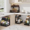 Corbyles 2 Pack Under Sink Organizer With Next-Gen Ball-Bearing Slides,2-Tier