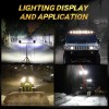 Colight 4Pcs 48W LED Work Light Truck OffRoad Tractor Flood