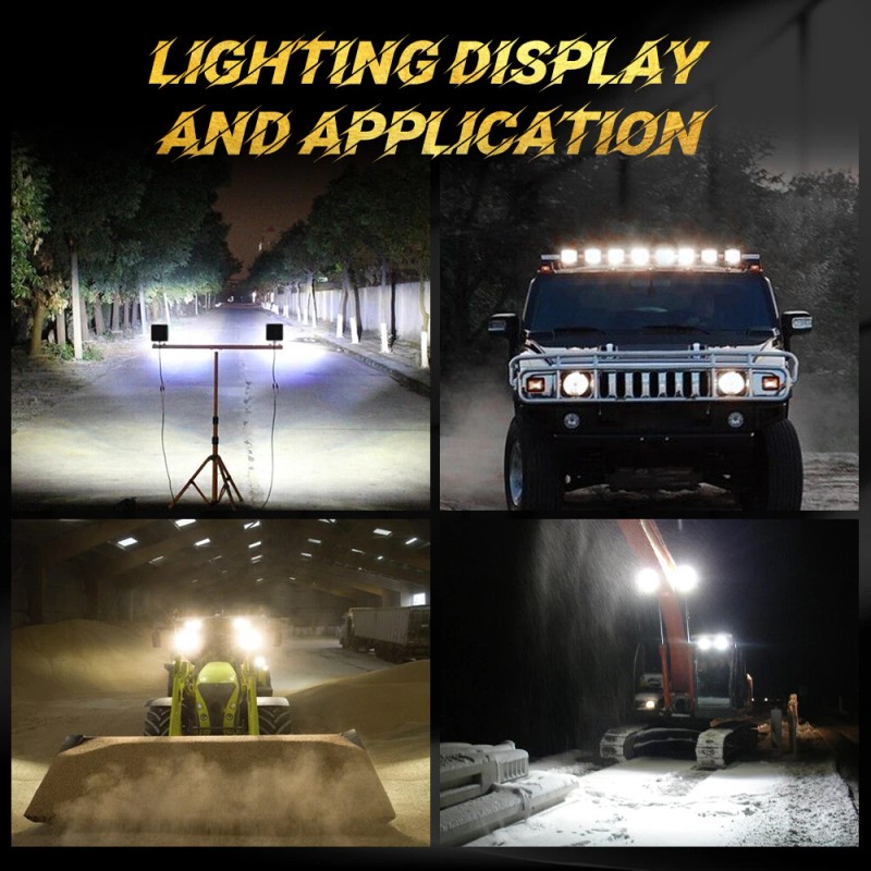 Colight 4Pcs 48W LED Work Light Truck OffRoad Tractor Flood