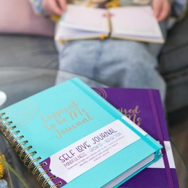 Journals for Women - Self Care Gifts for Women - Journal with Weekly Intention & Reflection Pages - Gift for Women's Personal Growth & Healing Journey - Includes Inspirational Poem - Plum