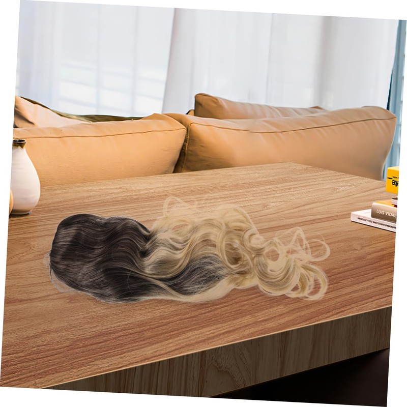 WOONEKY Long Wavy Wig with Bangs for Women High Temperature