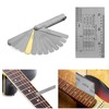 Guitar Gauge Ruler,Portable String Action Gauge Ruler Fingerboard Fret Protector