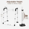 WAYES Adjustable Toilet Safety Rails Toilet Safety Frame Rails for