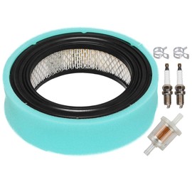 HIFROM Round Air Filter Cartridge Pre-Filter Fuel Filter Spark Plug Tune Up Kit Replacement for 543277 613275 614277 Replace 841856 692519 692520