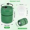 18PCS Green Shrub Bubbler Sprinkler Heads, Adjustable Flow Control Mushroom