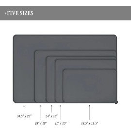Waterproof Pet Feeding Mat with High Raised Edges