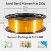 MIKA3D 1.75mm Silk Shiny PLA 4 Metal Colors Bundle Pack: