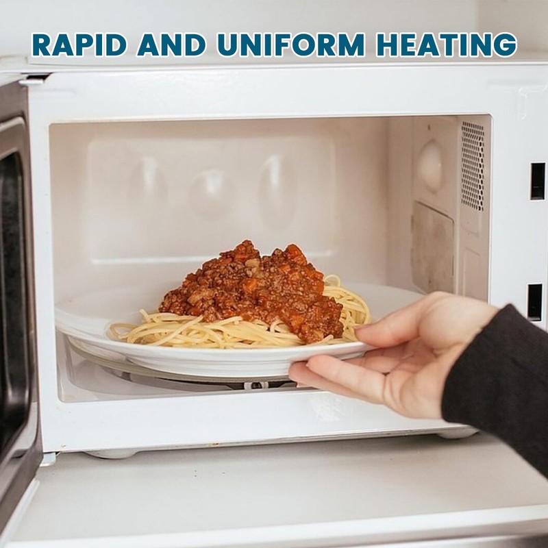 SATUY 7.5" Microwave Turntable Ring, Microwave Oven Glass Plate Tray