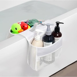 Bath Toy Storage, Bath Toy Storage with Handle, Suitable for the Bathtub, Storage and Sorting of Bath Toys, Perfect for Easy Installation in the Bathroom