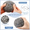 Roshtia Stainless Steel Scrubber Bulk Large Steel Wool Scrubber 50