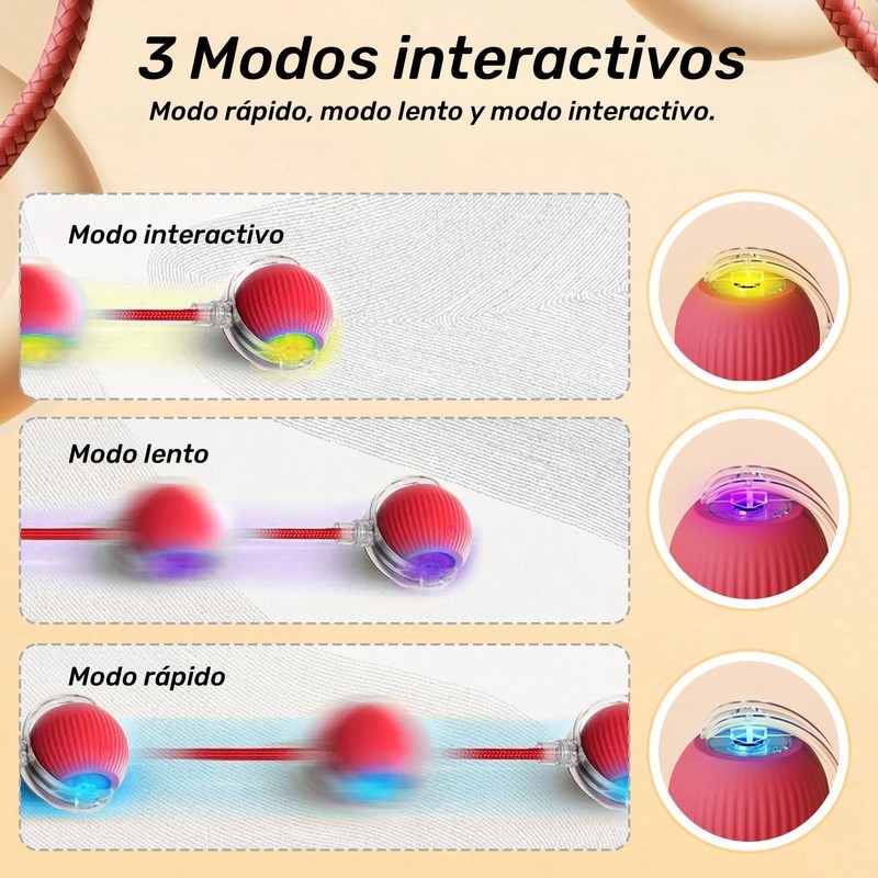 Chewie Ball – Juguete interactivo para gatos con 3 modos