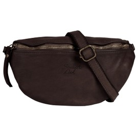 Samantha Look Crossover Bag Genuine Leather Women | Made in Italy, Vintage Belt Bag | 022061, brown