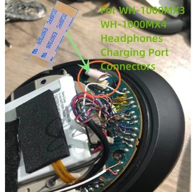 Funayama Flexible Flat Cable, Gold Plated 14Pin 0.5mm Pitch FFC FPC for Sony WH-1000XM3 WH-1000XM4 Headphones Charging Port Connectors(2PCS)