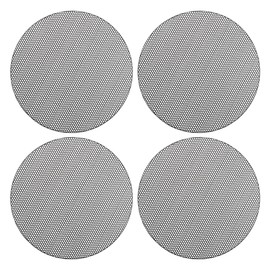 ACROPIX Universal 3.5 Inch Speaker Grills Mesh for Audio Subwoofer 100x6.5mm Grille without Frame Black - Pack of 4