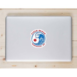 U.S. Custom Stickers Cisco Beach Nantucket Surf Sticker 6 Inch