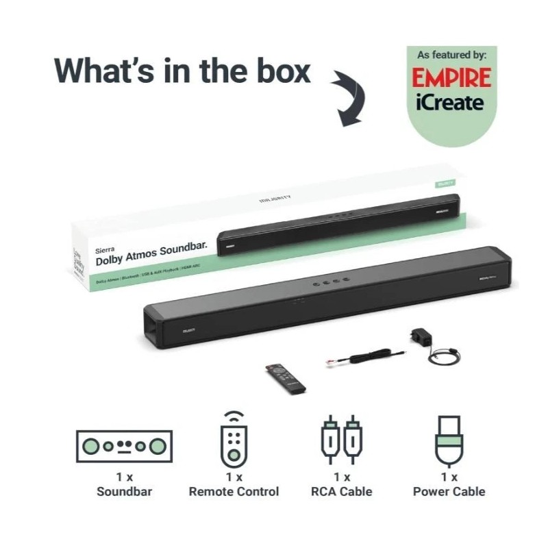 Majority Dolby Atmos Soundbar for TV, Bluetooth Wireless Sound Bar