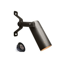MALORY Low Voltage Landscape Spot Down Light, Brass Landscape Lighting Christmas Tree Down Light Led Downlights Outdoor Wall Mounted Light for Yard, Garden, Lawn,Patio with MR16 Bulb （1 Pack）