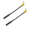 WJSTN Right Angle 6.35 mm Male to 6.35 Female Adapter
