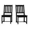 LOUNZY 2 Pieces Patio Dining Chair Sets, Outdoor HDPE Chair