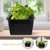 Kisangel 4 Pack Hydroponic Root Control Planting Baskets Mesh Net