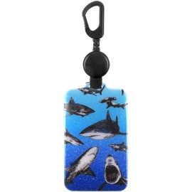 Hawkeye Pass Reflecting Light Pass Case with Expandable Reel Design, shark