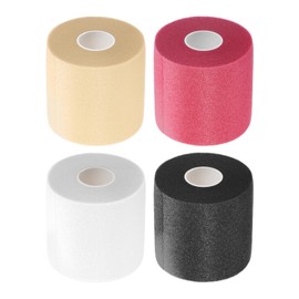 PATIKIL Foam Pre Wrap Athletic Tape 2.75 Inch x 30 Yards, 4 Rolls non-Adhesive Prewrap Headbands for Hair Soccer Sport Wrist Elbow Knees Ankles, Multicolor