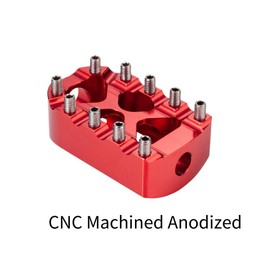 Hopider Motorcycle Gear Shifter peg, Anti-Skid Shift Lever Foot Peg 360° Roating MX Style for Harley Dyna Sportster Touring Softail Street Chopper Bobber,Red